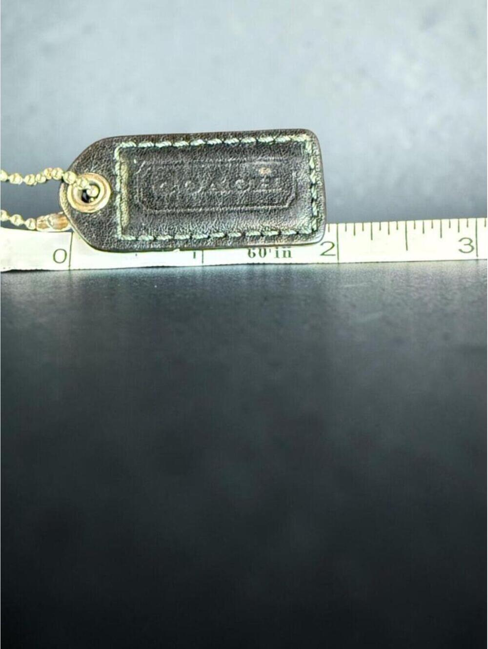 Coach Leather Hangtag Black (2") - Picture 3 of 3